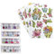 Ideen mit Herz Diamond Painting Sticker | 4 Bogen in DIN A4 | Aufkleber einzeln abziehbar | inkl. Schmucksteine (Sommerzeit)