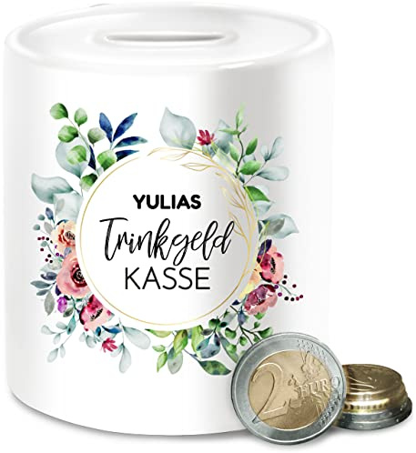 Spardose Trinkgeld I Tip Trinkgeldkasse - Unisize - Weiß - trinkgelddosen trinkgeldkaasse schwarzgeld Name Kasse Friseur kaffeekasse personalisierte sparbüchse kaffekasse spardosen trinkkasse