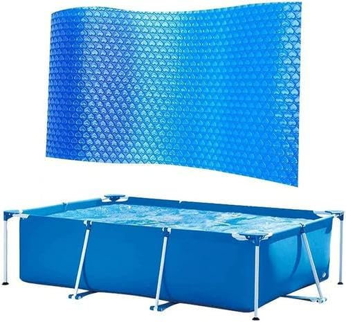 Bâche solaire pour piscine ronde/rectangulaire - Couverture thermique Lazy Spa - Isolation thermique simple - Pour piscine familiale - Couverture thermique pour spa paresseux