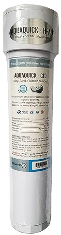 AcquaHOME® AQUAQUICK KIT RICAMBIO FILTRO BI-STADIO ORIGINALE PER IMPIANTO OSMOSI INVERSA SILVERBOX UP DEPURATORE MADE IN ITALY