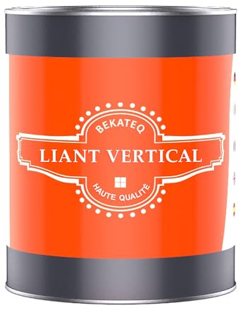 PU Liant vertical + couche de fond pour tapis de pierre, 4kg incolore I Polyuréthane renforçant le gravier pour supports verticaux I Revêtement en résine PU pour mur, escalier, socle BEKATEQ BK-633