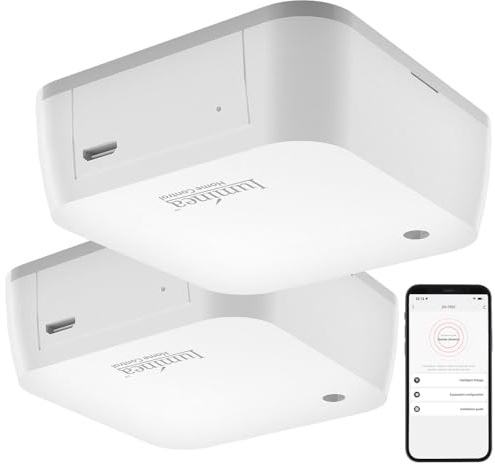 Luminea Home Control ZigBee Präsenzmelder: 2er-Set Smarter ZigBee-mmWave-Radar-Anwesenheitssensor mit App (Anwesenheitserkennung, Radar Bewegungssensor, WC)