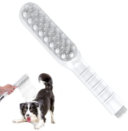 Bexdug Dog Shower Head,Dog Washing Massage Shower Attachment | Pet Showerhead for Combing and Grooming in The Garden, Yard, Bathroom, Camping