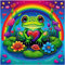 Acudotr Diamond Painting Erwachsene Set, 5D Frosch Diamant Painting Kits Bilder für Erwachsene, DIY Diamant Malerei Diamond Art Kits Set für Wanddekor, 30x30cm