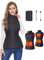 Vofuoti Beheizbare Weste Damen mit Akku, Leichtgewicht Heizweste mit 5 Heizbereich, Mode Schlanke Passform Beheizbare Jacke Damen
