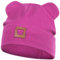 Smarilla Mütze Übergangsmütze Junge Mädchen Herbstmütze Frühlingsmütze Beanie Ohren gerippt, Größe: 46-48, Farbe: Fuchsia
