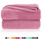 Kuscheldecke flauschig Flanell Wohndecke warm Oekotex Tagesdecke Überwurf Sofadecke fusselfrei Fleecedecke Super Soft XXL Decke 220x240 cm Typ380 Woodrose