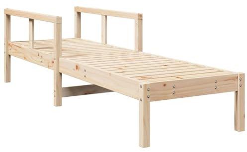 QJBSAVVA Sedia Da Giardino Lettini Da Giardino Sedie Da Giardino Lettini Da Piscina - Lettino Prendisole 199,5x62x55 cm in Legno Massello di Pino per Giardino Spiaggia Esterno Bordo Piscina