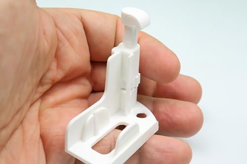 AWITALIA - 1 Coppia piedini per zanzariera a kit per guida da mm.40x22 per aggancio porta maniglia facile da montare nostra produzione, GARANZIA 10 ANNI. Colore (Bianco)