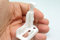 AWITALIA - 1 Coppia piedini per zanzariera a kit per guida da mm.40x22 per aggancio porta maniglia facile da montare nostra produzione, GARANZIA 10 ANNI. Colore (Bianco)