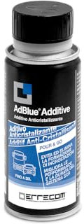 ERRECOM Anti-Crystal Additive, Prevents Encrustations, Protects SCR System, Cleans Injectors, 120 ml Bottle, Treats up to 30 L