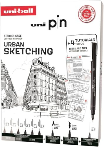 Pin-Set 8P URBAN SKETCHING STARTER SET - NO3