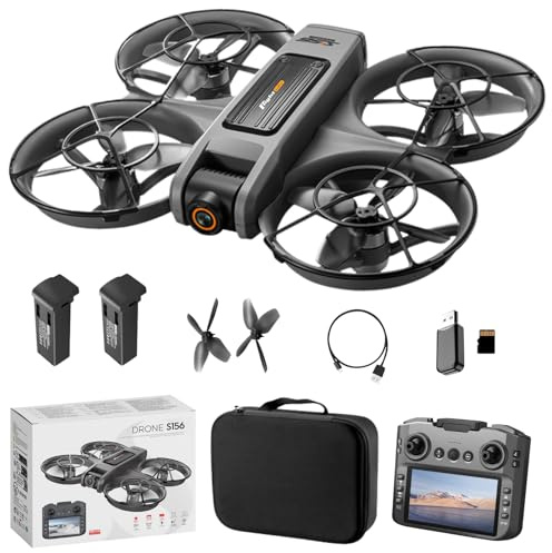 Drone S156 Mini 4K Brush less RC Quadcopter APP Petit GPS Débutant Outdoor Caméra Drone avec écran Télécommande