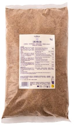 nut&me Gemahlene Leinsamen 1 kg | Proteinquelle, ballaststoffreich, glutenfrei, ohne Konservierungs- oder Zusatzstoffe