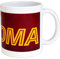 GIEMME S.r.l. Tazza Roma in Ceramica, Ufficiale, Rosso e Bianco