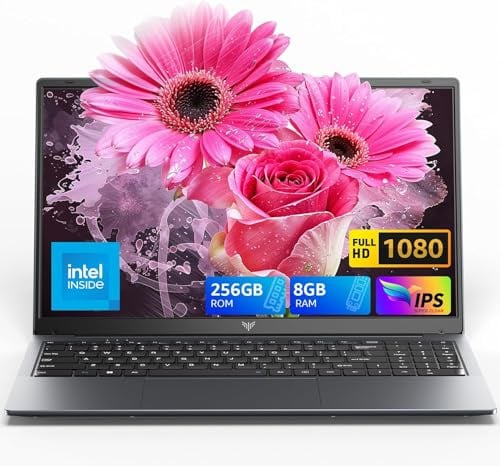 Tivique Ordenador Portátil 15.6 WiFi 5, 8+256 BD, procesador N-97 de hasta 3,6 GHz