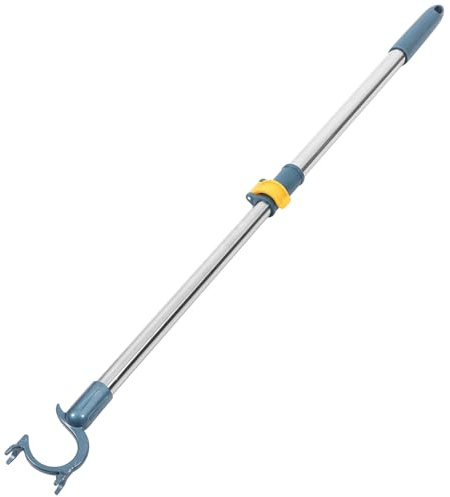 Ausziehbare Teleskop Kleiderstange Blau, aus Edelstahl und Aluminium | Schrankstange, 53-78cm, Verstellbar und Leicht, zum Aufhängen und Trocknen von Kleidung