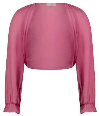 Vera Mont Damen Bolero-Jacke mit gekräuseltem Ausschnitt