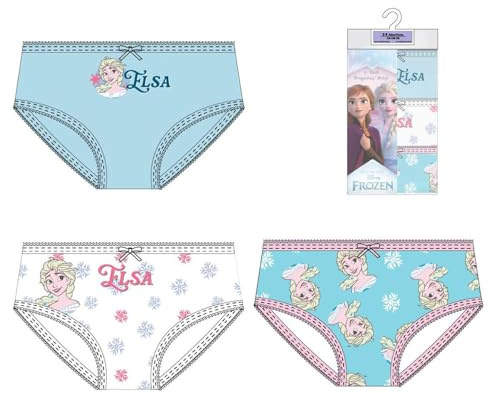 3-teiliges Set Die Eiskönigin-Schlüpfer für Mädchen, 3-teiliges Set aus Eiskönigin mit Kinderdesign für den täglichen Gebrauch, bunt, 2-3 Jahre