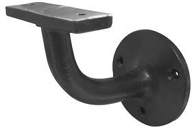 Frelan Hardware JAB91 Black Antique Wrought Iron Handrail Bracket by Frelan Hardware