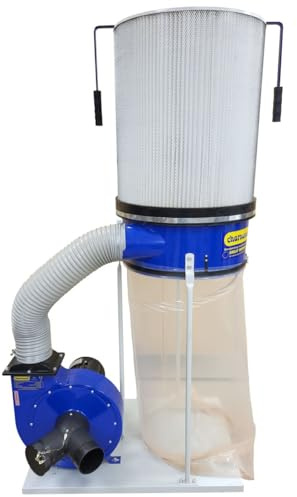CHARNWOOD W691CF Dust & Chip Extractor with 1 Micron Cartridge Filter, 2hp