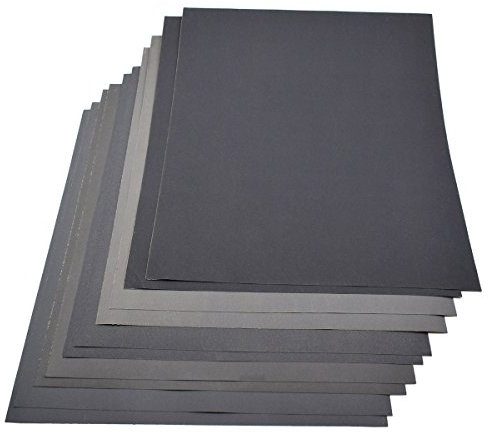 230 x 280mm Mixed Grits 2 per 800/1000/1200/1500/2000 Sandpaper Dry/Wet Waterproof Paper Pack of 10