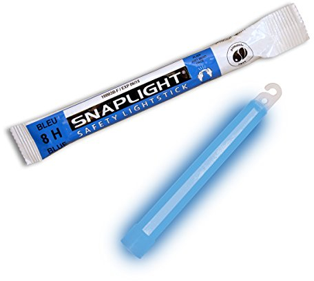 LIFE IS SIMPLE Cyalume SnapLight blau Knicklicht Glowstick 15 cm 6 Inch Industrial Grade Leuchtstab, Ultra helle Light Sticks mit Langer Leuchtdauer