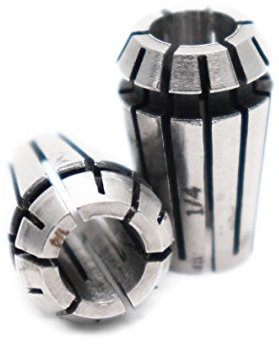 LDEXIN 2pcs ER11 1/4 Spring Collet Precision Mill Chuck Collet CNC Engraving Machine & Router Milling Lathe Tool Holder