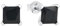 Amor Ohrstecker 925 Sterling Silber Damen Ohrschmuck, mit Zirkonia synth., 0,8 cm, Schwarz, Kommt in Schmuck Geschenk Box, 2022997