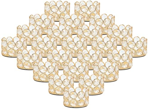 VINCIGANT 24P 2C Zylinder-Teelichthalter 24Pcs Gold