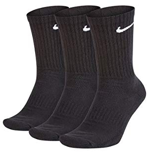 Nike CALZE TRAINING COTTON LIGHTWEIGHT CREW Nero, 42-46