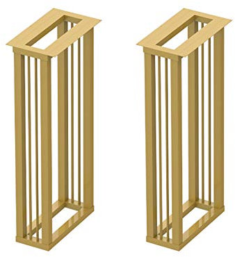 YXW Tischgestell Metall Tischbeine 2er Set, Couchtisch Untergestell, Möbelbeine, Bankgestell, Kufengestell, Tischuntergestell Moderne Industrie, Esstisch Couchtisch 60 X 72 cm(WxH)