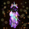 LED Traumfänger, Disdarkday Traumfänger Kinder Makramee Traumfänger boho Bunte Feder Traumfänger Basteln Traumfänger für Mädchen Kinder Schlafzimmer Wandbehang Dekorationen (Lila-Bunte LED)