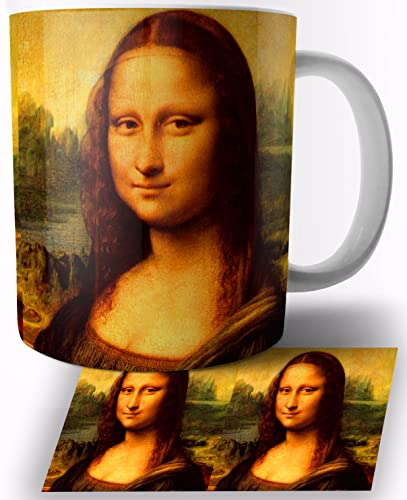 Leonardo Da Vinci La Gioconda Mona Lisa Keramik Becher 325ml Tasse Mug