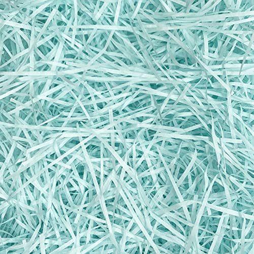 Blaues Ostergras Bast-Füllpapier für Osterkörbe, Geschenkverpackung, Eierfüller, Partyzubehör, Dekoration, 200 g