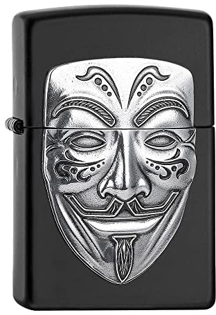 Zippo Lighter, Metal, Black Matte, One Size