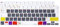 MOSISO Keyboard Cover Compatible with MacBook Air 13.6 inch M3 M2 2025-2022, for MacBook Air 15 inch M3 M2, for Mac Pro 14/16 M4/M3/M2/M1 2025-2021, Protector Skin Mac OS X Shortcut EU, White