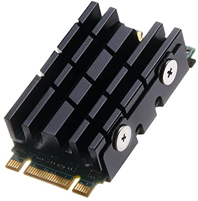 DolDer M.2 2242 SSD Kühlkörper, Aluminium Kühler Heatsink mit Wärmeleitpads für M.2 2242 SSD (2242 schwarz)