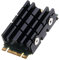 DolDer M.2 2242 - Disipador de calor para SSD M.2 2242 (aluminio, con almohadillas térmicas para SSD M.2 2242), color negro