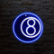 Billardkugel Nr. 8 Neonlicht LED Neon Schild USB Licht Lampe Reklame Leuchte Kunst Bar Party Nachtlicht Wand Dekoration Gaming Setup Streamer Hintergrund Beleuchtung dekorative Wandleuchte Weihnachten