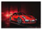 ALTUY Porsche 911 GT3 RS Sportwagen 30 x 45 cm Silberfarben Leinwandposter Wandmontage Schlafzimmer