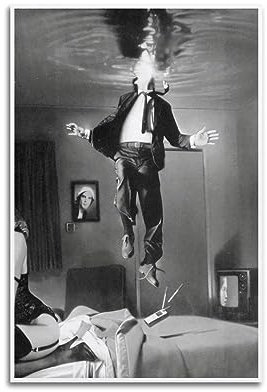 Terp Schwarz-Weiß-Poster, Wandkunst, Filme und Musik, Poster, Geschenk für Freunde, Schlafzimmer, Wohnzimmer, Dekoration, modern, ästhetisch, ungerahmt, 50 x 75 cm