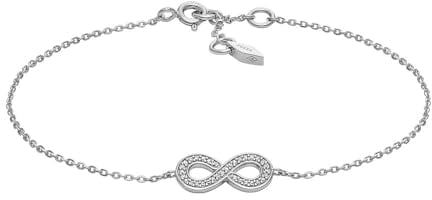 Fossil Damen-Gliederarmband Infinity Sterlingsilber, JFS00633040