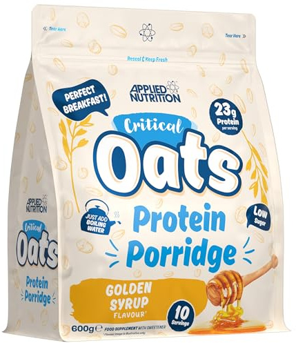 Applied Nutrition Critical Oats (600g) Golden Syrup - Funktionelle Lebensmittel - Eiweißhaltige Lebensmittel