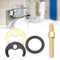 Befestigungsset-Set für Waschbecken und Spülbecken,Befestigungs-Set für Waschbecken,Ersatz Wasserhahn Befestigungsset,Einloch-Montageset,Waschtischarmatur Waschbecken,Wasserhahn Befestigungsmutter Set
