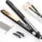 Faszin Hair Straighteners, Ionic Titanium Plate for Smooth Shiny Results, 20S Fast Heat Up Flat Iron, Clear LCD Display (Black)
