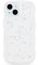 ZTOFERA Wavy Case for iPhone 14 (6.1), Cute Girls Clear Curly Wave Frame Shape Bling Sparkle Star Glitters Soft TPU Back Cover Protective Phone Case Lightweight Shockproof Bumper Cover, White