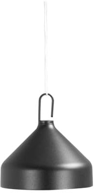 Zafferano, Lampada Amelie Sospensione, Lampadario a Sospensione Ricaricabile e Senza Fili con Controllo Touch, Adatta per Salotto ed Esterni, Dimmer, 2200-3000 K, Altezza 12 cm, Colore Nero