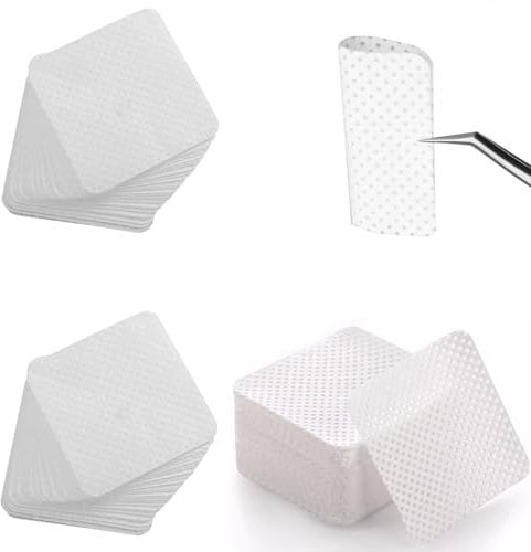 300 Pcs Lint-Free Nail Wipes Lint Free Wipes Polish Pads Gel Absorbent Remover Wipes Nail Removal Soft Pads for Salon & Home Manicure DIY Nail Art and Pedicure (White)