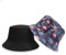 KUMSODE Fischerhut Flamingo Anglerhut Bucket Hat Fischerhut Sonnenhut 2 in 1 Wendbares Sommerhut Hut for Damen Herren Kinder